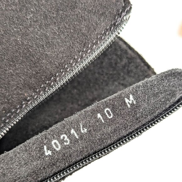 La Canadienne Savanna Black Suede Waterproof Lace-up Zip Ankle Boots sz 10 - Picture 7 of 7